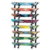 BiJun 8 Layer Horizontal Skateboard Wall Mount Storage Rack