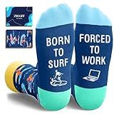 Zmart Surf Gifts for Men Women - Cool Gifts for Surfers, Surfing Accessories, Surfing Socks for Him Her