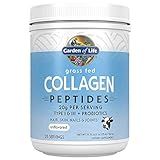 Garden of Life Grass Fed Collagen Peptides Powder Unflavored Collagen Powder for Women Men Hair Skin Nails Joints, Hydrolyzed Collagen Protein Supplements, Collagen for Women & Men, 28 Servings