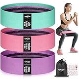 WALITO Resistance Bands for Working Out, Fabric Exercise Bands for Legs and Butt, Workout Bands for Women and Men, Booty Band for Yoga Starter Set, Pilates, Rehab, Fitness and Home Workout