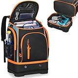 Smasrob 35L Swim Bag with Hard Shoe Compartment and 2 Insulated Sections, Swim Backpack for Swimmers with Multiple Pockets