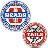 Heads and Tails Sports Coins for Coin Tossing, Football Coin Toss Coin