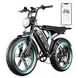 TST Electric Bike for Adults 1500W Peak 20" Fat Tire All-Terrain E-Bike 60 Miles 28MPH Electric Dirt Bike for Road Sand Mountain Snow - 48V 15AH Battery Powered Electric Motorcycle for Adventure