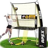 Apex Sports Volleyball Training Net Equipment System - Sturdy, Adjustable, and Portable | Improve Accuracy, Technique, and Skills | Ideal for Indoor/Outdoor Use | Easy Assembly & Storage |