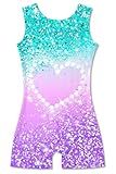 uideazone Leotards for Toddlers Girls 2-3t Gymnastics Outfits Cool Sparkly Diamond Ballet Unitards Quick Dry One-piece Athletic Bodysuit