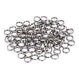 EORTA 100 Pieces Stainless Steel Dart Shaft Rings O-Ring Spring Ring for Dart Nylon Shafts Accessories, 4.15 MM