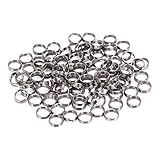 EORTA 100 Pieces Stainless Steel Dart Shaft Rings O-Ring Spring Ring for Dart Nylon Shafts Accessories, 4.15 MM