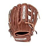 NOKONA W-V1200H Handcrafted Walnut Fastpitch Baseball Glove - Right Hand Throw, H-Web for Infield and Outfield Positions, Adult 12 Inch Mitt, Made in the USA