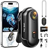 Body Camera 4K (32GB), Mini Action Camera WiFi, Compact POV Cameras