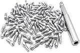 Marrkey 12mm Carbide Screw Tire Studs Snow Spikes Anti-Slip/Anti-ice for Car/Snowmobile/Tractor/ATV/UTV/Motorcycle/Short Lug/Bicycles/Shoes with Installation Tool - Pack of 100