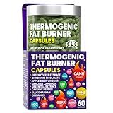 Thermogenic Fat Burner Capsules - Weight Loss Pills for Women & Men, Appetite Suppressant, Metabolism Booster - Green Tea, Coffee Extract, Garcinia Cambogia - Diet Pills for Weight Loss - 60 Capsules