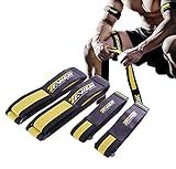 Occlusion Bands,4 Pack (2 Bicep Bands,2 Leg Bands), Comfortable Elastic Bands for Blood Flow Restriction Training and Fast Muscle Growth Without Lifting Heavy Weights