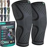Modvel Compression Knee Brace for Women & Men - 2 Pack Knee Brace for Women Running Knee Pain, Knee Support Compression Sleeve, Workout Sports Knee Braces for Meniscus Tear ACL & Arthritis Pain Relief