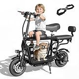 EILLEO Electric Scooter with Seat, 750W Motor, 18.75MPH, 20 Miles Range Electric Scooter with Seat for Adults Teens, E Scooter with Large Storage Basket for Pets Dogs & Groceries