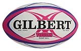 Gilbert Synthetic Rugby Ball, Pink, 12-Inch