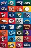 NFL League - Logos 24 Wall Poster, 19L" x 13W", Premium Unframed Version