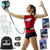 OVANTO Volleyball Training Equipment Aid – Adjustable Practice Hitting Rebounder in 4 Styles to Serve, Spike, Set, and Pass Like a Pro - Volleyball Practice Equipment Gift for Beginners & Experts