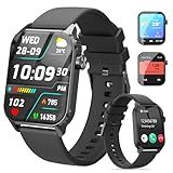 TRAUSI Smart Watch for Men, 120 Sports Modes Smartwatch with 1.83" HD Touchsreen, IP67 Waterproof, Sleep Monitor, Bluetooth Call & Music Control Fitness Watch for Android/iPhone (Black)