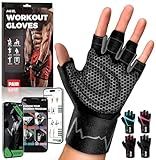 MhIL Workout Gloves for Men – Comfortable Gym Gloves for Men with Enhanced Grip for Safety and Hand Protection – Weight Lifting Protection with Wrist Wraps Support for Performance Boost and Style