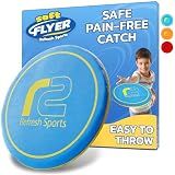Soft Disc Flying Toy - Doesn't Hurt to Catch - Best Stocking Stuffers For Kids & Adults All Ages - Gifts for Boys & Girls 4 5 6 7 8 9 10 11 12 13 Year Old Boy & Up - Beach Toys For Kids Outdoor Games