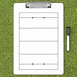 FORZA Coaching Clipboard [13 Sports Options] | Dry Erase Whiteboard Perfect for Teams, Coaches and Tactics (Rugby)