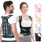 Fit Geno Posture Corrector for Women & Men, Back Shoulder Support Brace
