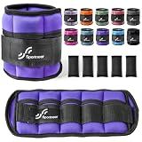 Sportneer Adjustable Ankle Weights, 2-10 lb per Pair, Removable Weights