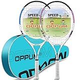 OPPUM Kids Tennis Racket for Beginners Ages 3-15 | Lightweight Junior/Youth Racket with Shockproof & Non-Slip Grip | 5 Sizes (16"-25") & Carry Case Included