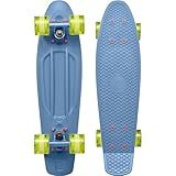 Retrospec Quip Mini Cruiser Adult Skateboard - 22.5in Compact Board with ABEC-7 Bearings & PU Wheels - Waffle Grip Deck for Smooth Riding - Portable 5lb Design