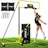 Apex Sports Volleyball Spike Trainer, Adjustable Height, Solo Practice | For Hitting & Spiking – Durable 25lb Base, Easy Ball Reload – Indoor/Outdoor Volleyball Training Aid for All Skill Levels