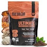 Premium Organic Mushroom Coffee – 12:1 Fruiting Body Extract – Travel Pack – 29% Beta-Glucans – Smooth Tasting, 3rd-Party Tested for Clean Energy, No Jitters, Focus, Immune Support (15 Servings)