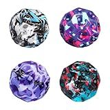 Tendry Extreme Super High Bouncing Ball Moon Shape for Kids of All Ages, Improve Hand-Eye Coordination, Easy to Grip and Catch by Athletes as a Sport Training Balls (4 Pcs)