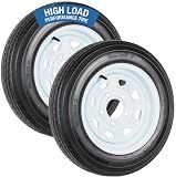 eCustomrim 2-Pack Trailer Tire Rim Assembly 4.80-12 480-12 Load C 5 Lug