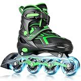 2PM SPORTS Adjustable Inline Skates for Kids and Boy Ages 8-12