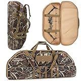 Smasrob Padded Soft Bow Case with Arrow Pocket, Compound Bow Bag with Backpack and Shoulder Strap for Range or Hunting Trip, Camouflage