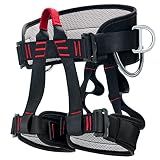 HandAcc Climbing belts, Thicken Professional Large Size Safety Belt for Caving Rock Climbing Fire Rescuing Rappelling Tree and Outdoor Adventure Activities