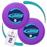 Gliding Discs for Carpet Floors - 1 Pair, Authentic Original Discs for Full Body Resistance Workout, Includes 4 Streaming Video Workouts - Fitness & Home Exercise