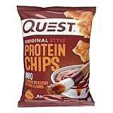 Quest Nutrition BBQ OG Protein Chips, 19g Protein, 1.1 oz Bags, 12 Count