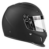 Typhoon Helmets Snell SA2020 - DOT Certified - Full Face Racing Helmet (Matte Black, X Large)