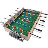 GoSports 32 Inch Tabletop Foosball Game Set - Mini Foosball Table - Oak