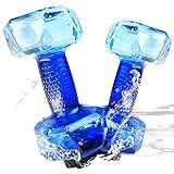 Water Weights for Pool Exercise Set of 2, Aquatic Exercise Dumbbells with Non-slip Handle, PE Materials Water Dumbbell Aerobics for Water Aerobics Weight Loss (Blue)