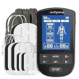 Comfytemp TENS Unit Muscle Stimulator for Pain Relief Therapy, TENS Machine with 24 Modes and DIY, Dual Channel EMS Unit, Pulse Muscle Massager for Back, Shoulder, Sciatica, Arm, 10 Electrode Pads