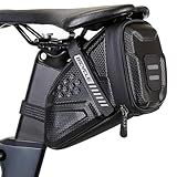 EVA hard shell waterproof bike saddle bag Seat bag Bike bag under seat 1 litre Bike tail bag Bike Rear bag Bike riding Accessories Storage bag Bike wedge bag Mountain road bike