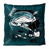 Northwest NFL Philadelphia Eagles Unisex-Adult Velvet Pillow, 16" x 16", Connector