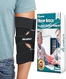 Reamphy Elbow Brace,Comfortable Night Elbow Sleep Support,Elbow Splint, Adjustable Stabilizer Splints, Cubital Tunnel Syndrome,Tendonitis,Ulnar Nerve,Tennis,Fits for Men and Women(Fits Most)