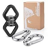 AusKit, Black Swing Swivel, 30 KN Safest Rotational Device Hanging Accessory