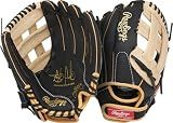 Rawlings | Sure Catch Series Youth Fernando TATIS JR. Signature Baseball Glove | 11" | Right Hand Throw | Black/Camel