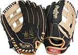 Rawlings | Sure Catch Series Youth Fernando TATIS JR. Signature Baseball Glove | 11" | Right Hand Throw | Black/Camel