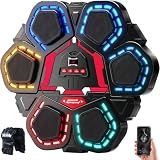 Oppvoci Music Punching Machine, Bluetooth Boxing Trainer with Rhythm Lights | Wall Mounted Boxing Training Machine with 5 Speeds & 9 Volume Levels, Home Boxing Equipment with Gloves for Kids & Adults