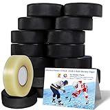 UNBEATABLE ENERGY Hockey Pucks 15 Pack (with 1 Roll Hockey Tape) Official Hockey Pucks for Practicing and Classic Training, Ice Hockey Pucks Diameter 3", Thickness 1", 6oz, Black Hockey Pucks Bulk